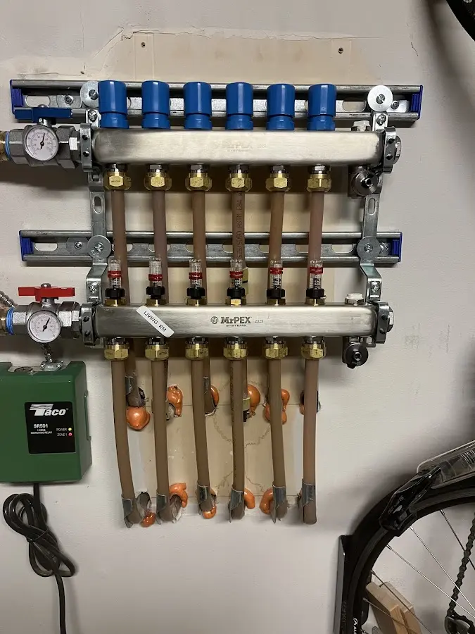 Plumber performing Leak Detection at a residential property in Columbus